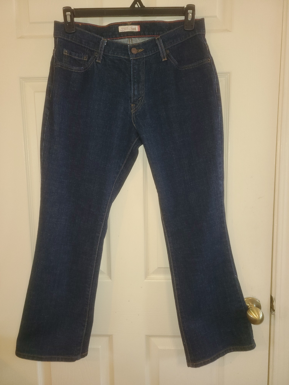 Levi's Dark Blue Wide-Leg Flare Jeans